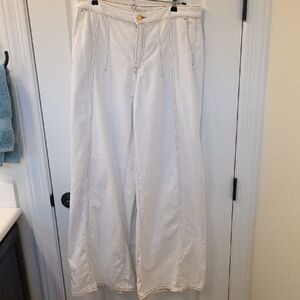 Chico's Cream Wide Leg Jeans